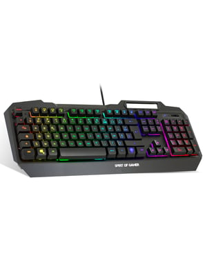 Spirit of Gamer ELITE-K40 teclado USB AZERTY Francés Negro