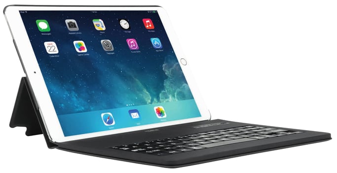 Coque de Protection Folio avec Clavier Bluetooth français iPad 10.2'', Housse Clavier AZERTY pour iPad 9/8/7ème Gén, Noir
