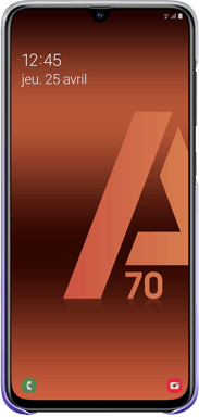 Custodia rigida Evolution Samsung viola e trasparente per Galaxy A70 A705