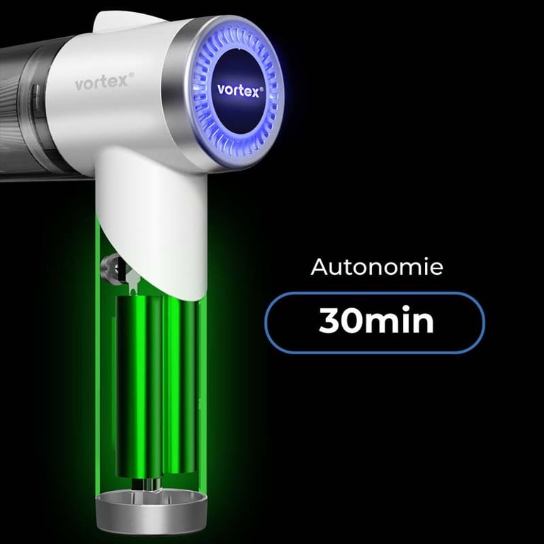 Vortex Crc90 Aspirateur à Main Sans Fil Pliable Avec Led Et Accessoires Neuf - vue 2