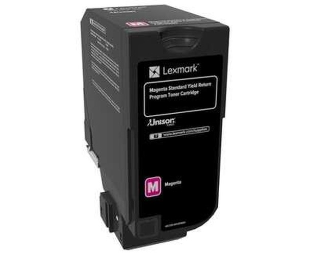 TONER ORIGINALE LEXMARK 74C2SM0 - MAGENTA - STAMPA 7.000 PAGINE - Neuf