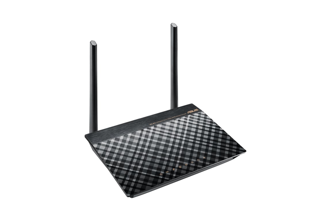 Asus DSL-N16 - Router WiFi inalámbrico 802.11n a 300 Mbps Módem LAN de 4 puertos a 10/100 Mbps