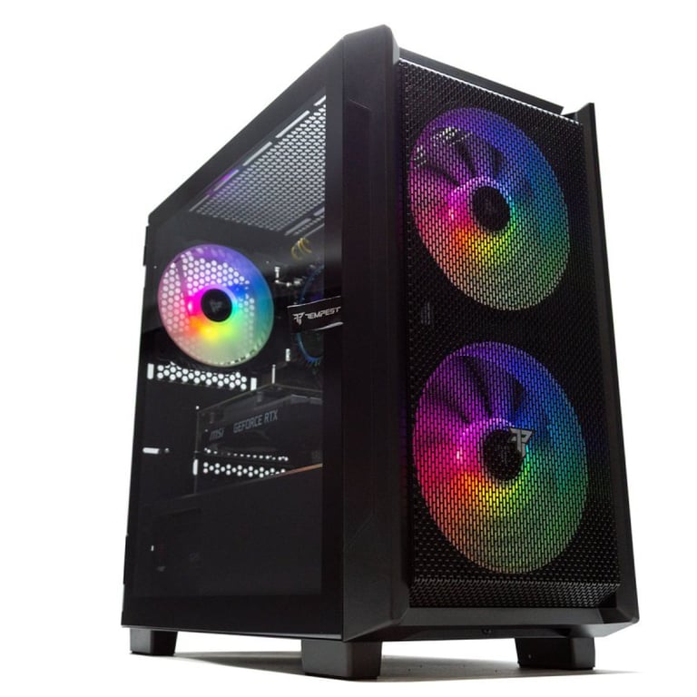 PC Gamer PcCom Lite Ryzen 5 5500 RAM SSD RTX 3050 Windows 11 Home Boîtier Tempest Aurora ARGB Neuf - vue 3