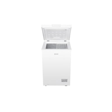Congélateur coffre Indesit INCF984E 98 L Froid statique Classe E 6 kg/24h 40 dB 2 paniers Blanc