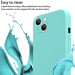 Tour de cou chaîne pour Apple iPhone 14 PLUS en LIQUID TURQUOISE Housse de protection en silicone avec cordelette réglable