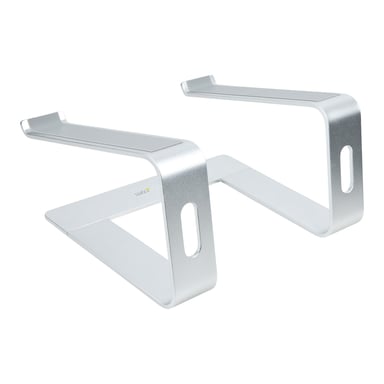StarTech.com Support Ordinateur Portable (5kg) - Socle Ordinateur Portable en Aluminium, Argenté - Réhausseur PC pour MacBook Air/Pro, Dell XPS, Lenovo - Élévateur/Surélévateur Ergonomique pour Bureau