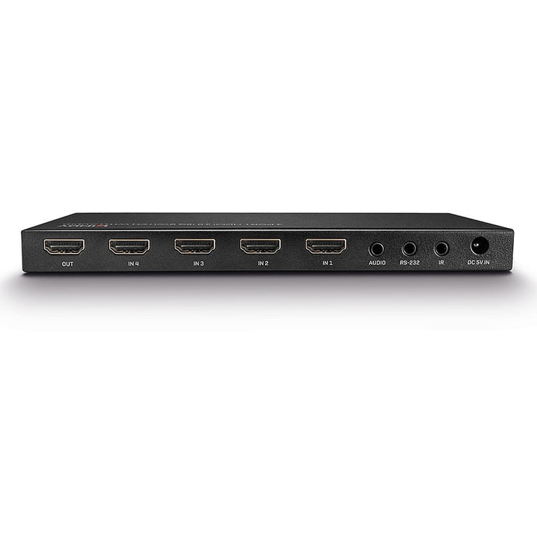 Lindy HDMI 2.0 18G Switch with Audio Commutateur vidéoaudio 4 x HDMI de bureau - vue 5
