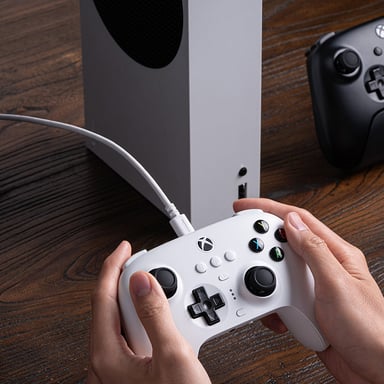 8Bitdo Ultimate 3-mode Blanco Bluetooth/USB Gamepad Analógico/Digital Android, Xbox, iOS