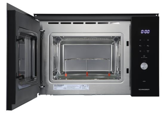 Schneider SCMW2538GB - Four Micro-ondes gril 38 cm encastrable 25L Noir