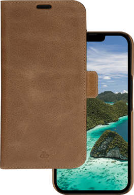 Folio 2 en 1 iPhone 14 Pro Lynge en Cuir Tan DBramante1928