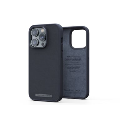 Custodia in vera pelle Njord byELEMENTS per Apple iPhone 14 Pro - Nero