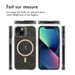 imoshion Coque arrière transparente Pailletée avec MagSafe pour Apple iPhone 13 - Doré