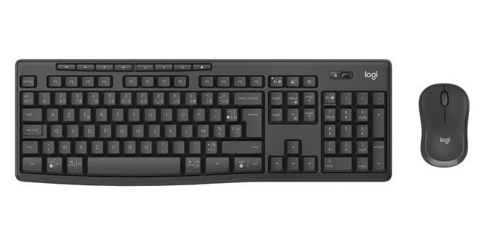 Logitech 920-012066 teclado Ratón incluido Oficina Bluetooth AZERTY Francés Grafito