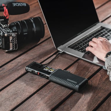 PGYTECH P-GM-164 Lettore di schede di memoria USB 3.2 Gen 2 (3.1 Gen 2) Type-C Nero