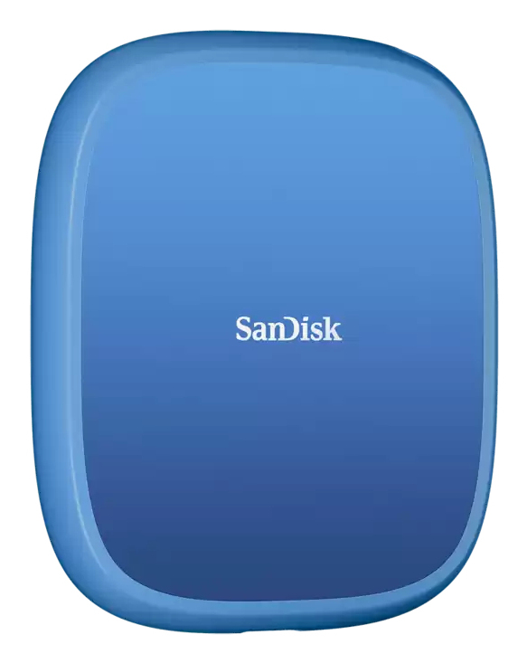 SanDisk SDSSDE62C-1T00-G25 lecteur à circuits intégrés externe 1 To USB Type-C 3.2 Gen 2 (3.1 Gen 2) Bleu - Neuf
