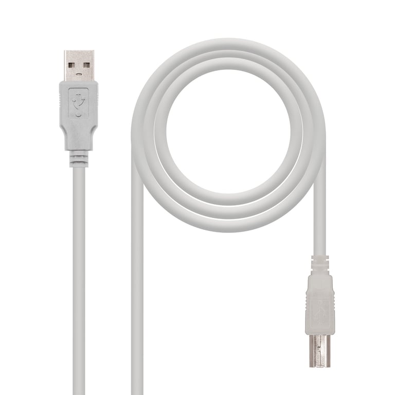 Nanocable 10.01.0102 câble USB USB 2.0 1 m USB A USB B Beige - vue 2
