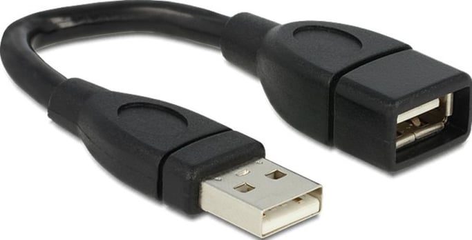 DeLOCK Cavo USB 2.0 da 15 cm 0,15 m USB A Nero