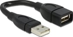 DeLOCK Cavo USB 2.0 da 15 cm 0,15 m USB A Nero