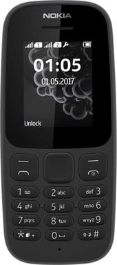 Nokia 105 4,57 cm (1.8'') 73 g Negro Teléfono básico