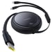 Câble Rétractable 2x USB-C 100W Charge Rapide et Transfert de données Noir