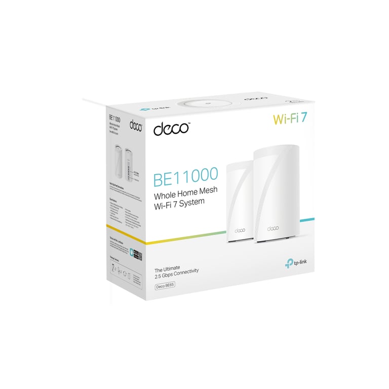Routeurs Deco BE65 V1 TP-Link - Système Wi-Fi maillage 1GbE, 2.5GbE, Wi-Fi 7 - Wi-Fi 6 - Multi-Bande - Neuf