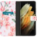 imoshion Design Softcase Bookcase pour Samsung Galaxy S21 Ultra - Blossom Watercolor