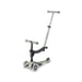 Patinete evolutivo Micro Mobility Mini Micro Deluxe Rock & Go LED 6-en-1 asiento basculante ruedas LED Verde salvia