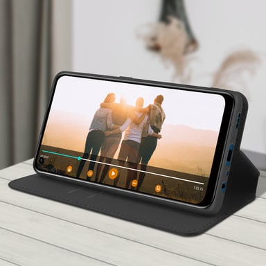 Funda Oppo A53 / A53s libro billetera F. Soporte – Negro