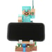 Figurine Minecraft Steve Armure Diamant - Cable Guys - Support écouteurs, smartphone ou petit accessoire - 20 cm