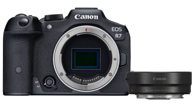 Canon EOS R7, Solo Cuerpo, Negro