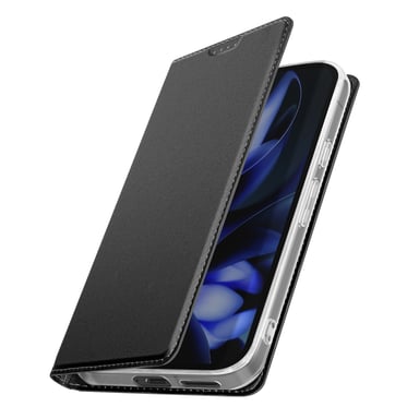 Dux Ducis Funda Pixel 9a satinada con tarjetero y soporte Negro