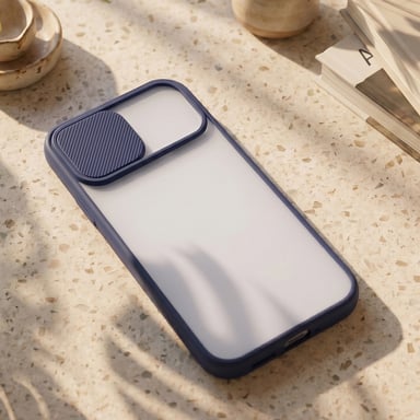 BIG BEN COVSLIDEIP1361PBL coque de protection pour téléphones portables 15,5 cm (6.1'') Housse Bleu, Transparent Apple (brand) iPhone 13 Pro