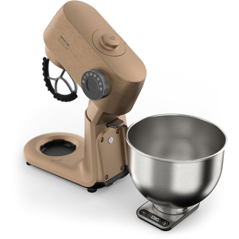 Robot pâtissier SENCOR STM 7630RS Gordon bol inox 5 5 hachoir à viande trancheuserâpe 4 cônes machine à biscuits champagne Neuf - vue 3