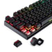Redragon Teclado Mecánico 105 Teclas K565-RGB Retroiluminación RGB Alemán Base Aluminio Switch Rojo - Negro