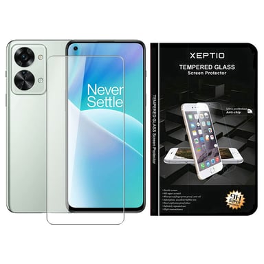 Protection écran Vitre  en verre trempé pour OnePlus Nord 2T 5G / One Plus Nord 2T 5G  -  pochette XEPTIO