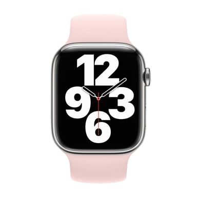 Correa de silicona con hebilla simple para Apple Watch | 38/40/41/42 mm - Talla 3 - Rosa tiza