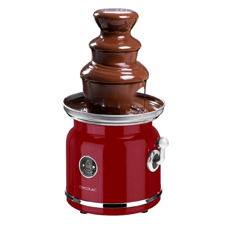 Fontaine À Chocolat Cecotec Fun Chocolicious – 90 W, 3 Niveaux, Acier Inoxydable