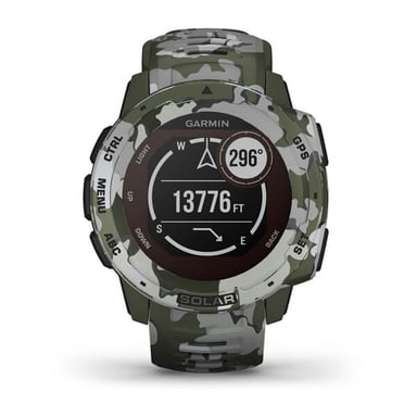 Instinct Solar Camo Edition Mip Camouflage Gps (Satellite), vert
