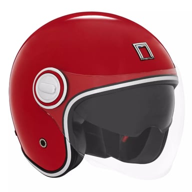 Casque Jet Heritage NOX Rouge, taille XL