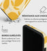 Burga Funda para iPhone 13 Pro MagSafe Tough A prueba de golpes Modelo Lemon Tart Amarillo