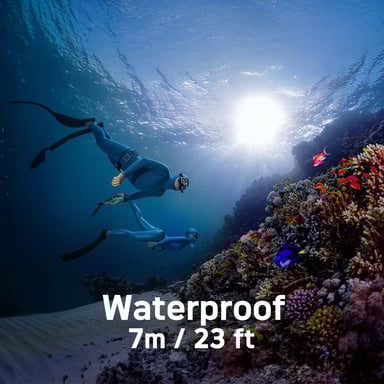 AgfaPhoto Realishot WP9500 - Appareil Photo Numérique Waterproof, Étanche 7m, 24 MP, Zoom 18X, Vidéo 4K, Double Écran 2.9''/1.4'' - Noir