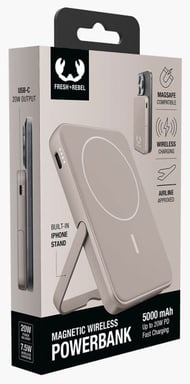Fresh 'n Rebel 228296 banque d'alimentation électrique Lithium Polymère (LiPo) 5000 mAh Recharge sans fil Sable