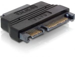 DeLOCK SATA 22-pin / Slim SATA Adapter SATA 22-pin M Slim SATA 13-pin FM Noir