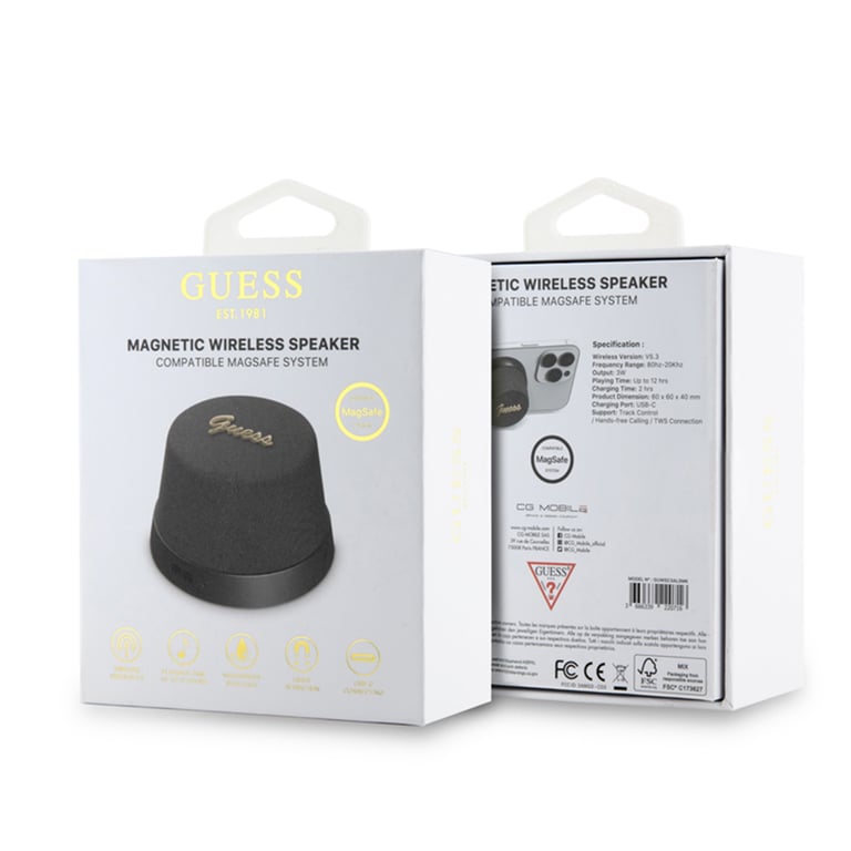 Enceinte Bluetooth 5.3 Compatible MagSafe avec Micro et Réducteur de Bruit Guess - vue 7