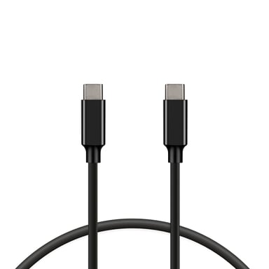 Câble USB Type C Type C 100W 5A Ksix Double Type C, Ultra-rapide 100W 5A, 1m Noir - Neuf