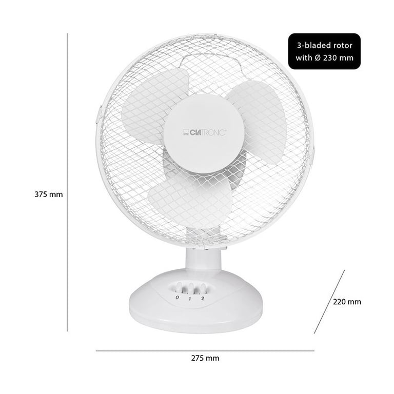 Ventilateur de table 23cm Clatronic VL 3601 - vue 10