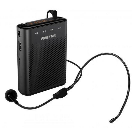 Amplificatore Vocale Portatile Fonestar ALTA-VOZ-30 – USB/MicroSD/MP3, 9h di autonomia, con microfono ad archetto - nuovo