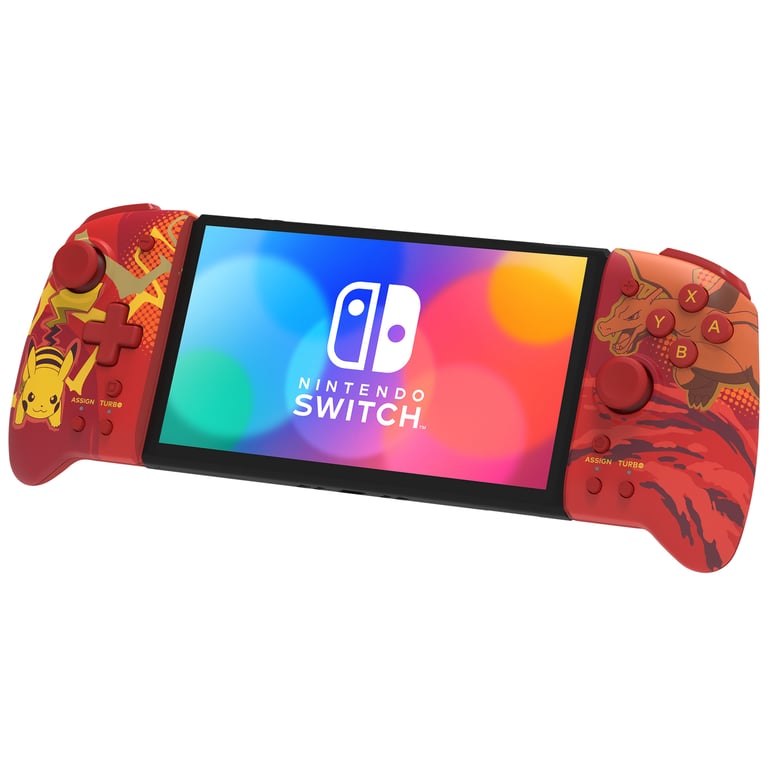 HORI Split Pad Pro Dracaufeu et Pikachu Manette mode portable pour Nintendo Switch et Nintendo Switch modèle OLED Licence officielle Nintendo et Pokémon