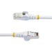 StarTech.com Câble Ethernet CAT6a 10m - Low Smoke Zero Halogen (LSZH) - 10 Gigabit 500MHz 100W PoE RJ45 S/FTP Cordon de Raccordement Réseau Snagless Blanc avec Décharge de Tension