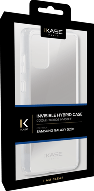 Coque hybride invisible pour Samsung Galaxy S20+, Transparente